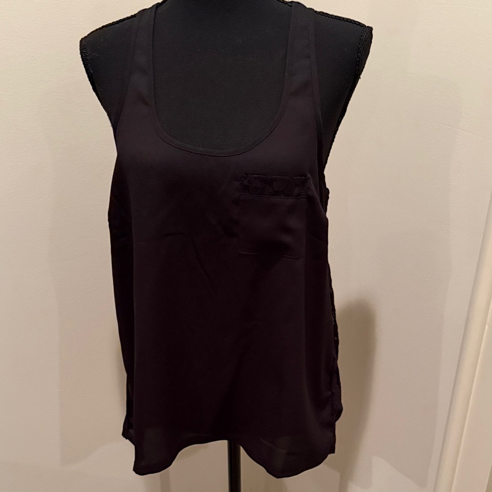 Patterson J. Kincaid Black Tank Top